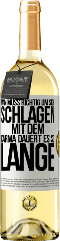 «Man muss richtig um sich schlagen, mit dem Karma dauert es so lange» WHITE Ausgabe