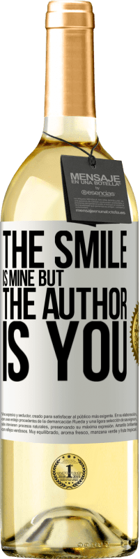 29,95 € | 白ワイン WHITEエディション 笑顔は私のものですが、作者はあなたです ホワイトラベル. カスタマイズ可能なラベル 若いワイン 収穫 2023 Verdejo