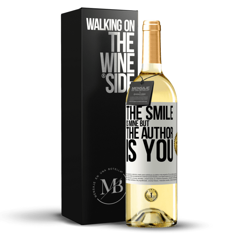 29,95 € Free Shipping | White Wine WHITE Edition The smile is mine, but the author is you White Label. Customizable label Young wine Harvest 2025 Verdejo
