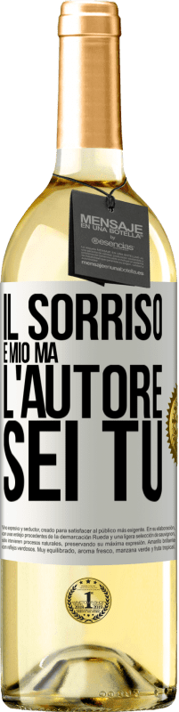 29,95 € | Vino bianco Edizione WHITE Il sorriso è mio, ma l'autore sei tu Etichetta Bianca. Etichetta personalizzabile Vino giovane Raccogliere 2024 Verdejo