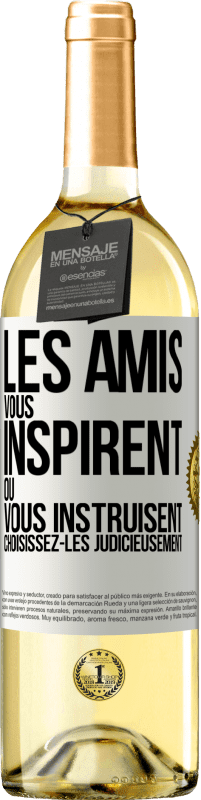 29,95 € Envoi gratuit | Vin blanc Édition WHITE Les amis vous inspirent ou vous instruisent. Choisissez-les judicieusement Étiquette Blanche. Étiquette personnalisable Vin jeune Récolte 2025 Verdejo