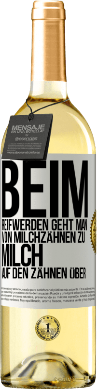 «Beim Reifwerden geht man von Milchzähnen zu Milch auf den Zähnen über» WHITE Ausgabe