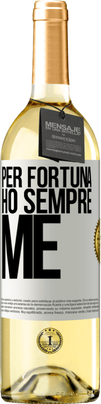 29,95 € | Vino bianco Edizione WHITE Per fortuna ho sempre me Etichetta Bianca. Etichetta personalizzabile Vino giovane Raccogliere 2025 Verdejo