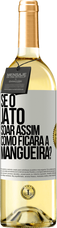 29,95 € | Vinho branco Edição WHITE Se o jato soar assim, como ficará a mangueira? Etiqueta Branca. Etiqueta personalizável Vinho jovem Colheita 2025 Verdejo