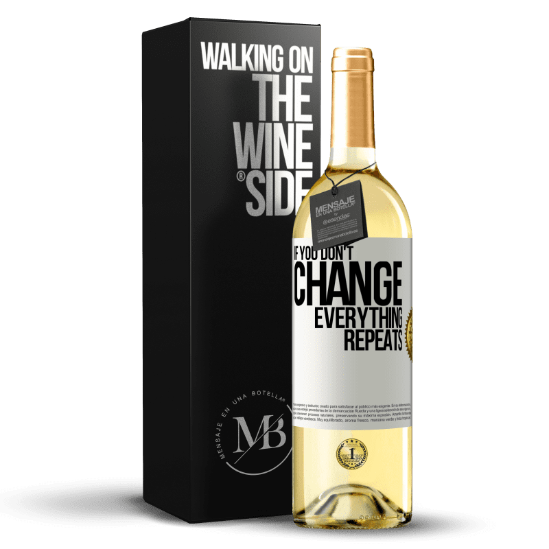 29,95 € Free Shipping | White Wine WHITE Edition If you don't change everything repeats White Label. Customizable label Young wine Harvest 2023 Verdejo