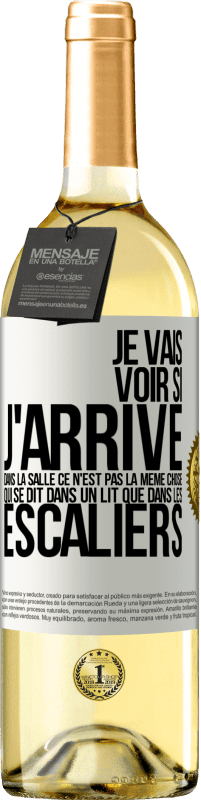 29,95 € | Vin blanc Édition WHITE Je vais voir si j'arrive dans la salle. Ce n'est pas la même chose qui se dit dans un lit que dans les escaliers Étiquette Blanche. Étiquette personnalisable Vin jeune Récolte 2024 Verdejo