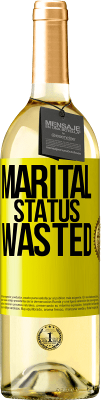 29,95 € | White Wine WHITE Edition Marital status: wasted Yellow Label. Customizable label Young wine Harvest 2023 Verdejo