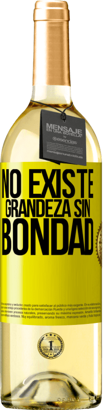 29,95 € | Vino Blanco Edición WHITE No existe grandeza sin bondad Etiqueta Amarilla. Etiqueta personalizable Vino joven Cosecha 2025 Verdejo