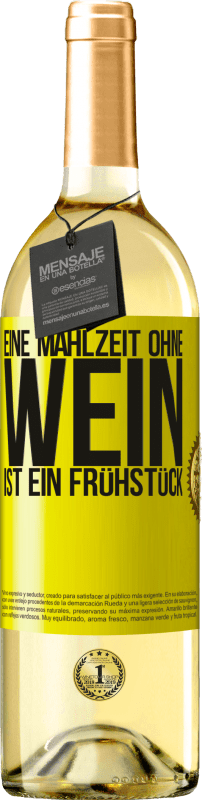 «Eine Mahlzeit ohne Wein ist ein Frühstück» WHITE Ausgabe