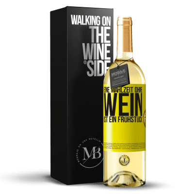 «Eine Mahlzeit ohne Wein ist ein Frühstück» WHITE Ausgabe