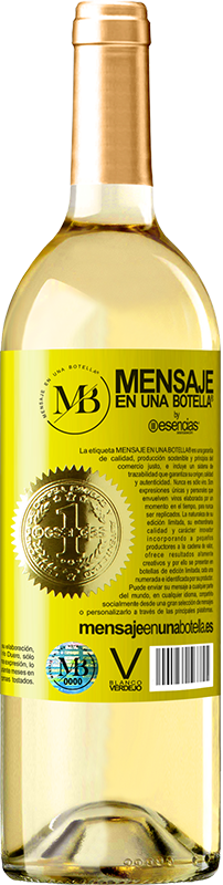 29,95 € | Vinho branco Edição WHITE O triste não é ir ao cemitério, mas ficar Etiqueta Amarela. Etiqueta personalizável Vinho jovem Colheita 2024 Verdejo