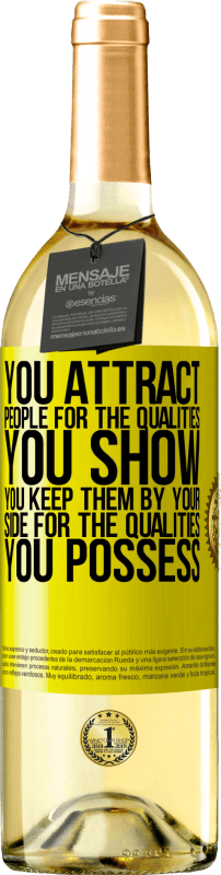 «Вы привлекаете людей за качества, которые вы показываете. Вы держите их на своей стороне за качества, которыми вы обладаете» Издание WHITE