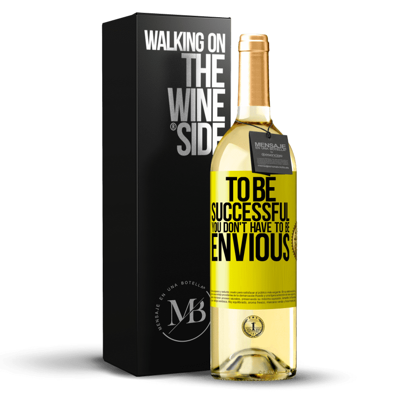 29,95 € Free Shipping | White Wine WHITE Edition To be successful you don't have to be envious Yellow Label. Customizable label Young wine Harvest 2024 Verdejo