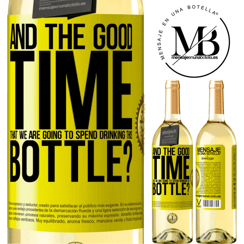 29,95 € Free Shipping | White Wine WHITE Edition and the good time that we are going to spend drinking this bottle? Yellow Label. Customizable label Young wine Harvest 2024 Verdejo