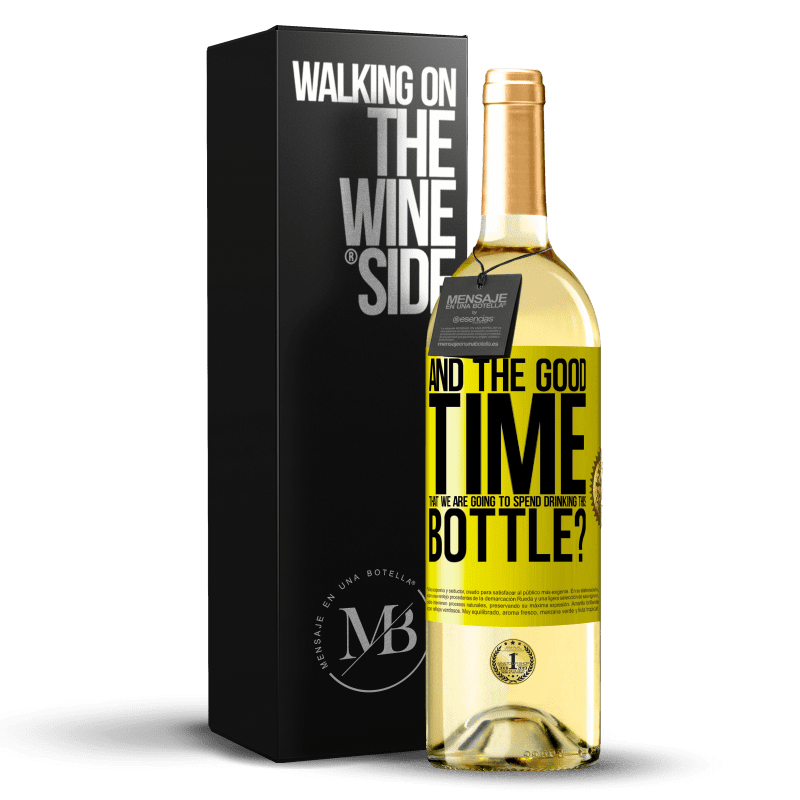 29,95 € Free Shipping | White Wine WHITE Edition and the good time that we are going to spend drinking this bottle? Yellow Label. Customizable label Young wine Harvest 2025 Verdejo