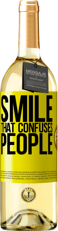 29,95 € | White Wine WHITE Edition Smile, that confuses people Yellow Label. Customizable label Young wine Harvest 2023 Verdejo