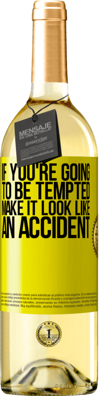 29,95 € Free Shipping | White Wine WHITE Edition If you're going to be tempted, make it look like an accident Yellow Label. Customizable label Young wine Harvest 2025 Verdejo