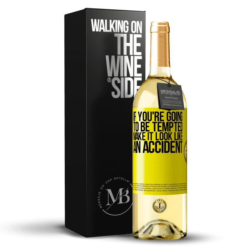 29,95 € Free Shipping | White Wine WHITE Edition If you're going to be tempted, make it look like an accident Yellow Label. Customizable label Young wine Harvest 2024 Verdejo