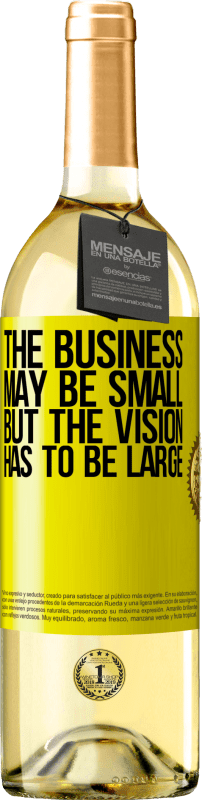 «Бизнес может быть маленьким, но видение должно быть большим» Издание WHITE
