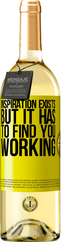 29,95 € Free Shipping | White Wine WHITE Edition Inspiration exists, but it has to find you working Yellow Label. Customizable label Young wine Harvest 2025 Verdejo
