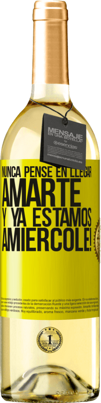 «Ich hätte nie gedacht, dich zu lieben. Und wir sind schon Amiércole!» WHITE Ausgabe