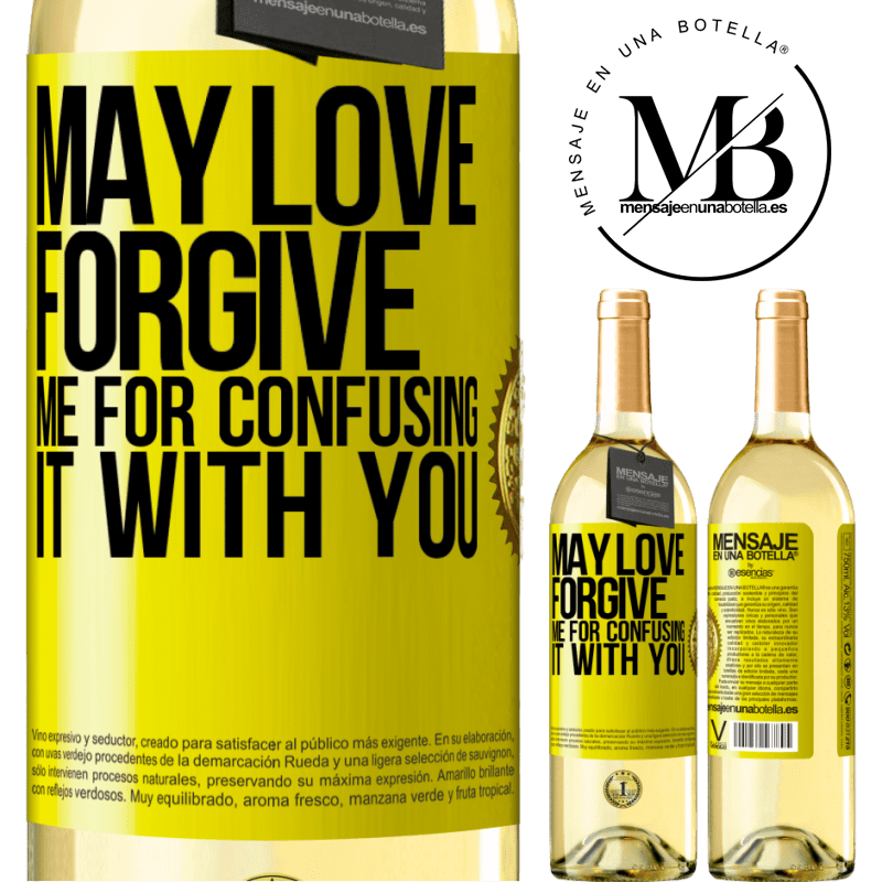 29,95 € Free Shipping | White Wine WHITE Edition May love forgive me for confusing it with you Yellow Label. Customizable label Young wine Harvest 2022 Verdejo