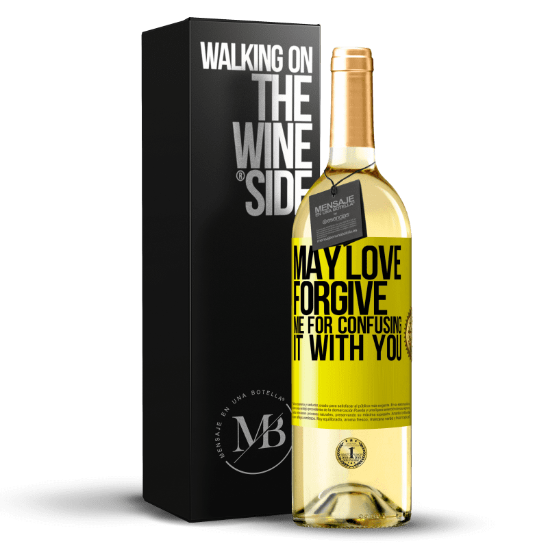 29,95 € Free Shipping | White Wine WHITE Edition May love forgive me for confusing it with you Yellow Label. Customizable label Young wine Harvest 2024 Verdejo