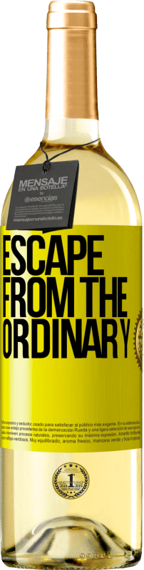 29,95 € | White Wine WHITE Edition Escape from the ordinary Yellow Label. Customizable label Young wine Harvest 2024 Verdejo