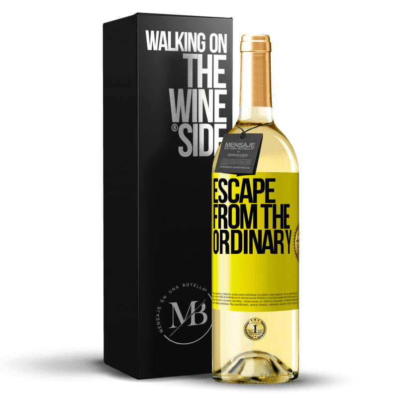 29,95 € Free Shipping | White Wine WHITE Edition Escape from the ordinary Yellow Label. Customizable label Young wine Harvest 2025 Verdejo