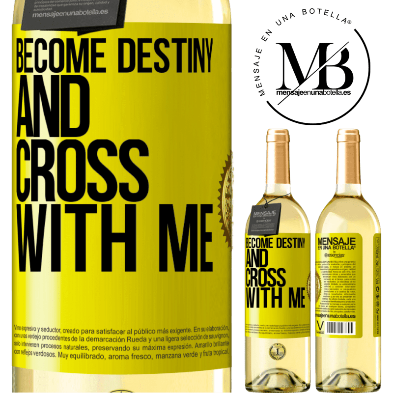 29,95 € Free Shipping | White Wine WHITE Edition Become destiny and cross with me Yellow Label. Customizable label Young wine Harvest 2024 Verdejo