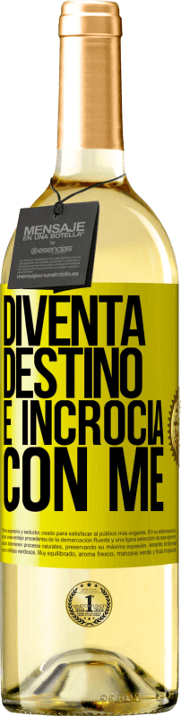 29,95 € | Vino bianco Edizione WHITE Diventa destino e incrocia con me Etichetta Gialla. Etichetta personalizzabile Vino giovane Raccogliere 2024 Verdejo