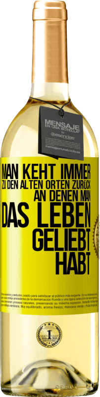 «Man keht immer zu den alten Orten zurück, an denen man das Leben geliebt habt» WHITE Ausgabe