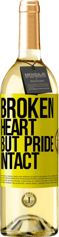 29,95 € Free Shipping | White Wine WHITE Edition The broken heart But pride intact Yellow Label. Customizable label Young wine Harvest 2024 Verdejo