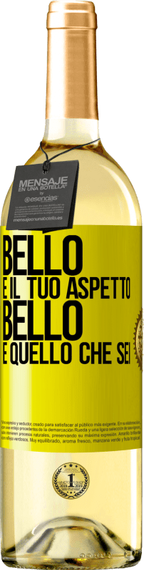 29,95 € | Vino bianco Edizione WHITE Bello è il tuo aspetto, bello è quello che sei Etichetta Gialla. Etichetta personalizzabile Vino giovane Raccogliere 2024 Verdejo