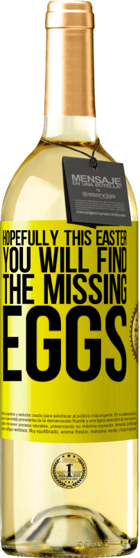 «Надеюсь, в эту Пасху вы найдете недостающие яйца» Издание WHITE