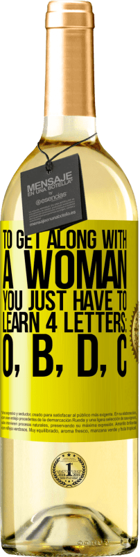 «Чтобы ладить с женщиной, нужно просто выучить 4 буквы: O, B, D, C» Издание WHITE