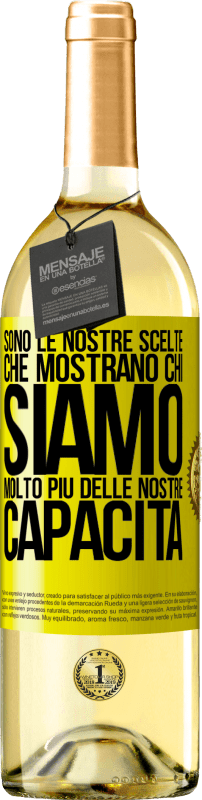 29,95 € | Vino bianco Edizione WHITE Sono le nostre scelte che mostrano chi siamo, molto più delle nostre capacità Etichetta Gialla. Etichetta personalizzabile Vino giovane Raccogliere 2023 Verdejo