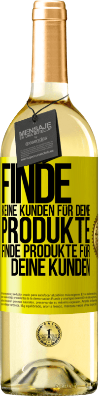 29,95 € | Weißwein WHITE Ausgabe Finde keine Kunden für deine Produkte, finde Produkte für deine Kunden Gelbes Etikett. Anpassbares Etikett Junger Wein Ernte 2025 Verdejo