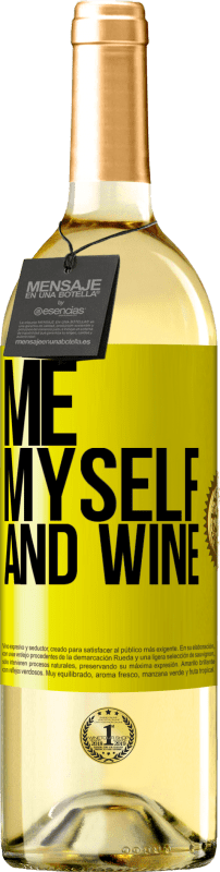 29,95 € | 白ワイン WHITEエディション Me, myself and wine 黄色のラベル. カスタマイズ可能なラベル 若いワイン 収穫 2024 Verdejo