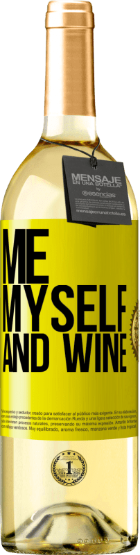 29,95 € | Vino bianco Edizione WHITE Me, myself and wine Etichetta Gialla. Etichetta personalizzabile Vino giovane Raccogliere 2025 Verdejo