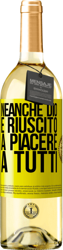 29,95 € | Vino bianco Edizione WHITE Neanche Dio è riuscito a piacere a tutti Etichetta Gialla. Etichetta personalizzabile Vino giovane Raccogliere 2024 Verdejo