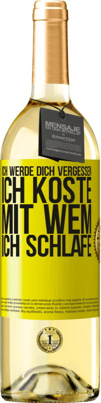 29,95 € | Weißwein WHITE Ausgabe Ich werde dich vergessen, ich koste, mit wem ich schlafe Gelbes Etikett. Anpassbares Etikett Junger Wein Ernte 2025 Verdejo