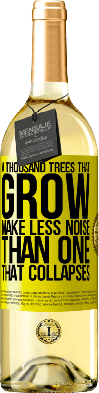 «Тысячи деревьев, которые растут, производят меньше шума, чем те, которые разрушаются» Издание WHITE