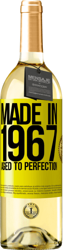 29,95 € | Белое вино Издание WHITE Сделано в 1967 году. В совершенстве Желтая этикетка. Настраиваемая этикетка Молодое вино Урожай 2023 Verdejo