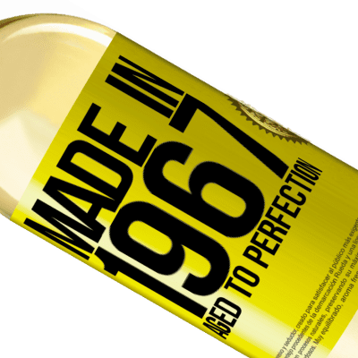 Unique & Personal Expressions. «Made in 1967. Aged to perfection» WHITE Edition
