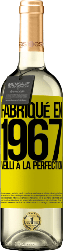 29,95 € | Vin blanc Édition WHITE Fabriqué en 1967. Vieilli à la perfection Étiquette Jaune. Étiquette personnalisable Vin jeune Récolte 2025 Verdejo