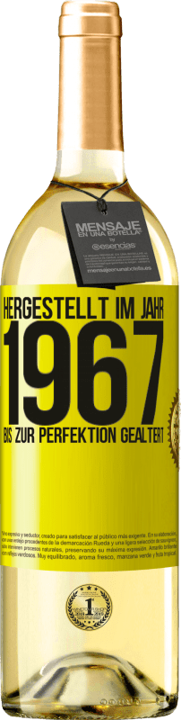 29,95 € | Weißwein WHITE Ausgabe Hergestellt im Jahr 1967. Bis zur Perfektion gealtert Gelbes Etikett. Anpassbares Etikett Junger Wein Ernte 2024 Verdejo