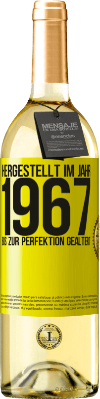 29,95 € | Weißwein WHITE Ausgabe Hergestellt im Jahr 1967. Bis zur Perfektion gealtert Gelbes Etikett. Anpassbares Etikett Junger Wein Ernte 2025 Verdejo