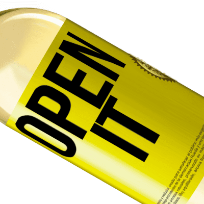 Unique & Personal Expressions. «Open it» WHITE Edition