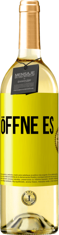 29,95 € | Weißwein WHITE Ausgabe Öffne es Gelbes Etikett. Anpassbares Etikett Junger Wein Ernte 2023 Verdejo